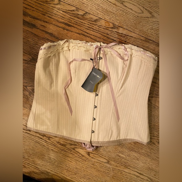 NWT CORSET STORY CSFT038 VICTORIAN VINTAGE STRAIGHT LINED OVERBUST UK 24 - Picture 2 of 10